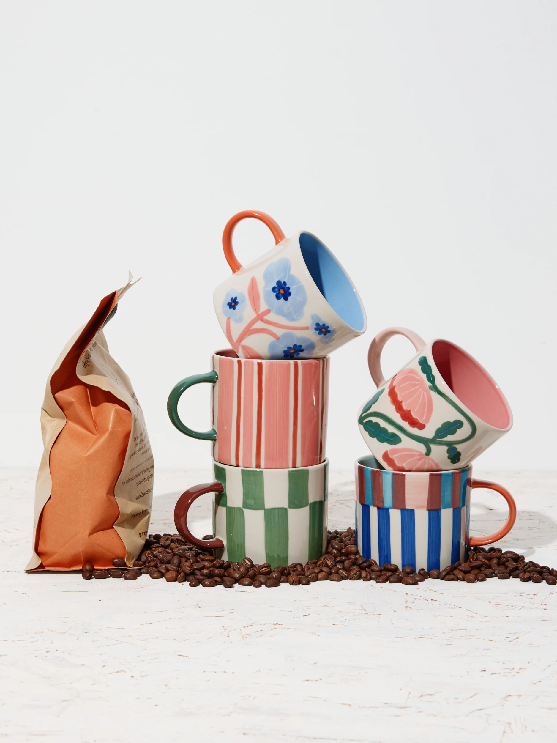 BLOOMIE BLUE STRIPE MUG - Image 4