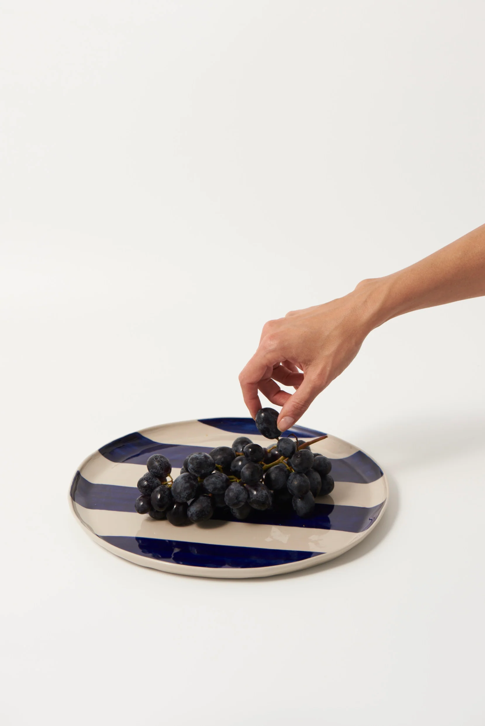 CABANA STRIPE PLATTER BLUE - Image 4