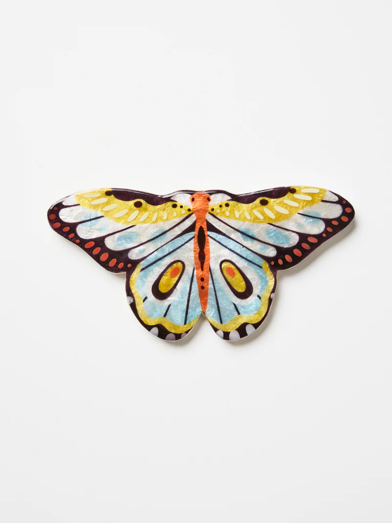 CANOPY BUTTERFLY YELLOW WALL ART