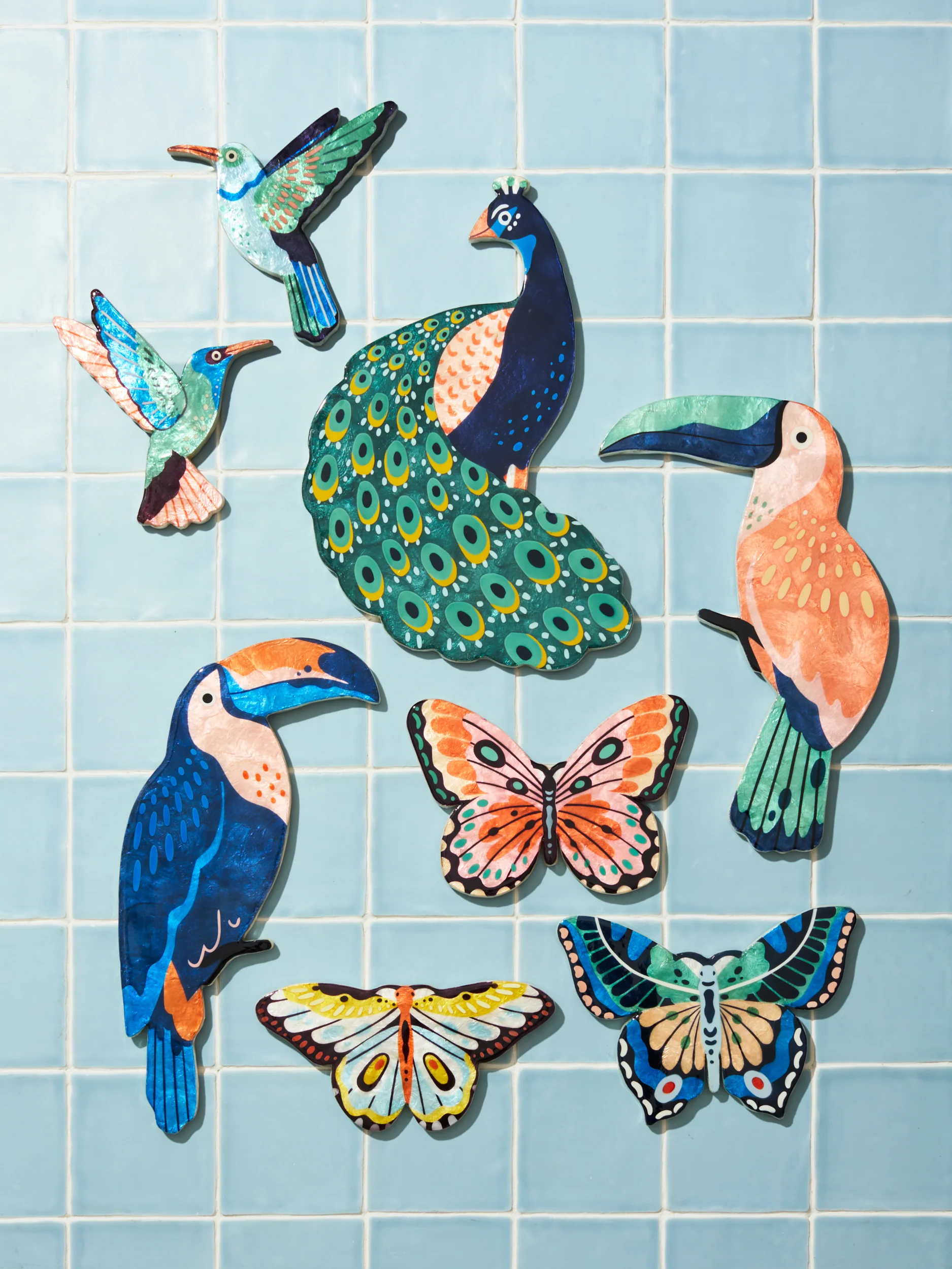 CANOPY TOUCAN PEACH WALL ART - Image 2