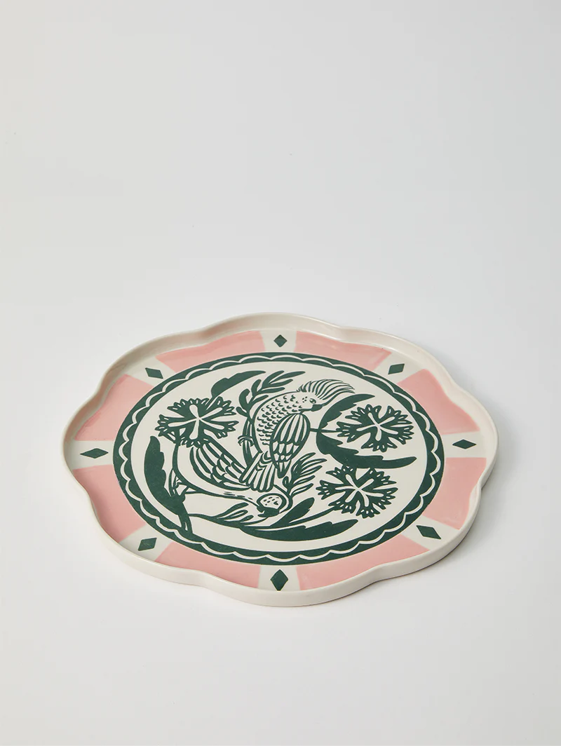 DEL SOL BIRD PLATTER GREEN - Image 5