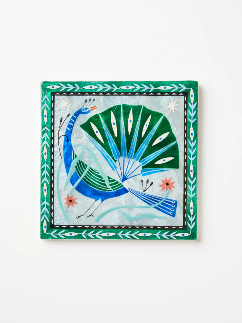 FABLE PEACOCK BLUE SQUARE